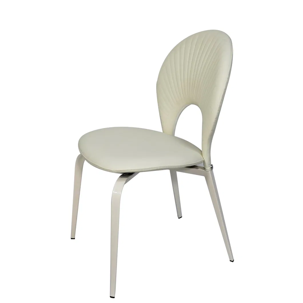 Wholesale Living Room Modern Furniture PU Leather Restaurant White Wedding Dining Chair